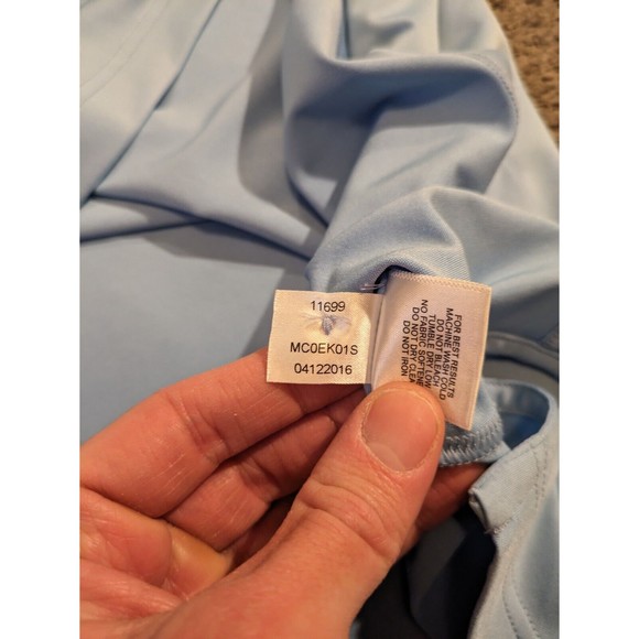 Peter Millar Summer Comfort Solid Stretch Jersey Blue Golf Polo Shirt MC0EK01S - Picture 5 of 7